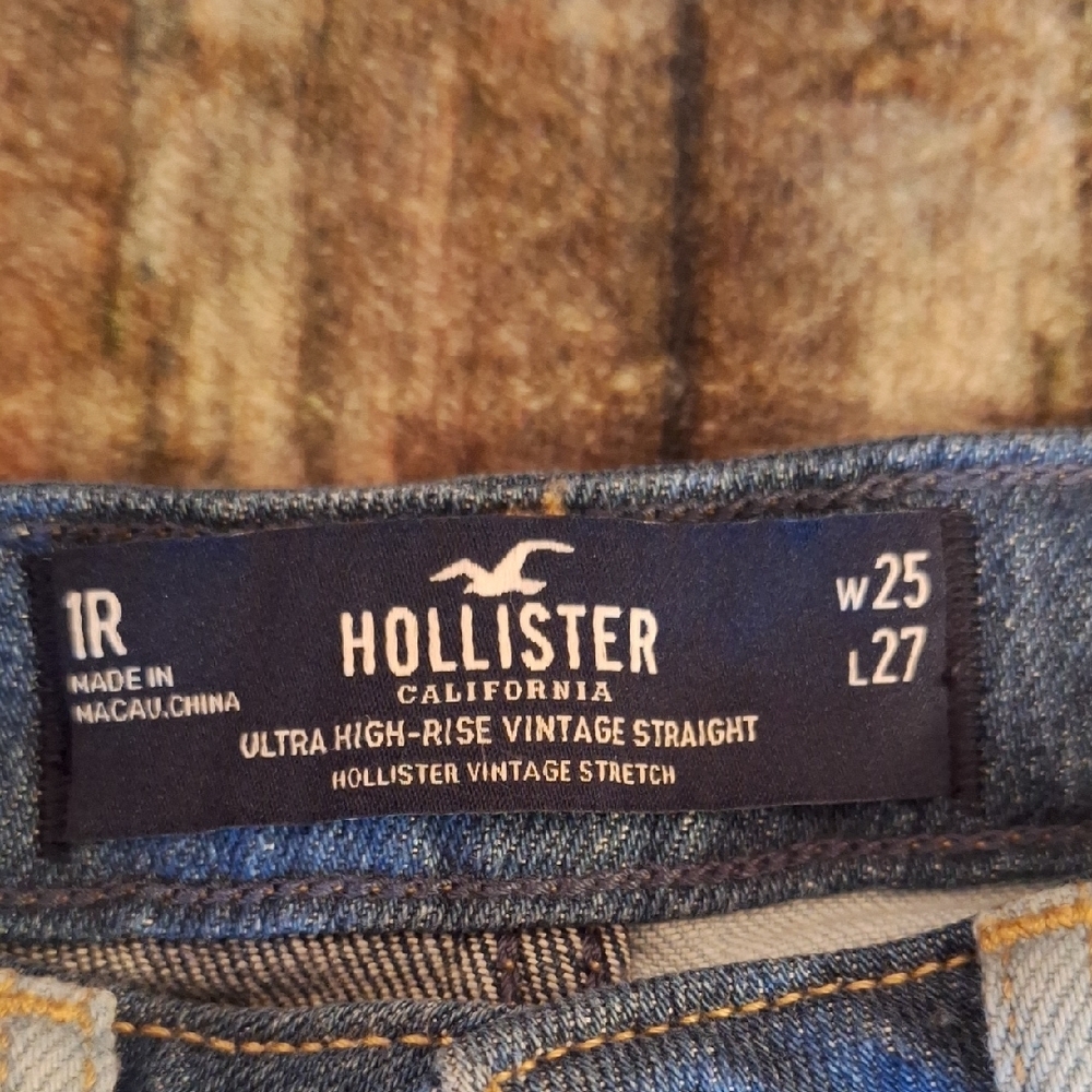 Hollister Patchwork Jeans - Dark and Light Blue. NWOT Size 1 - Picture 7 of 7